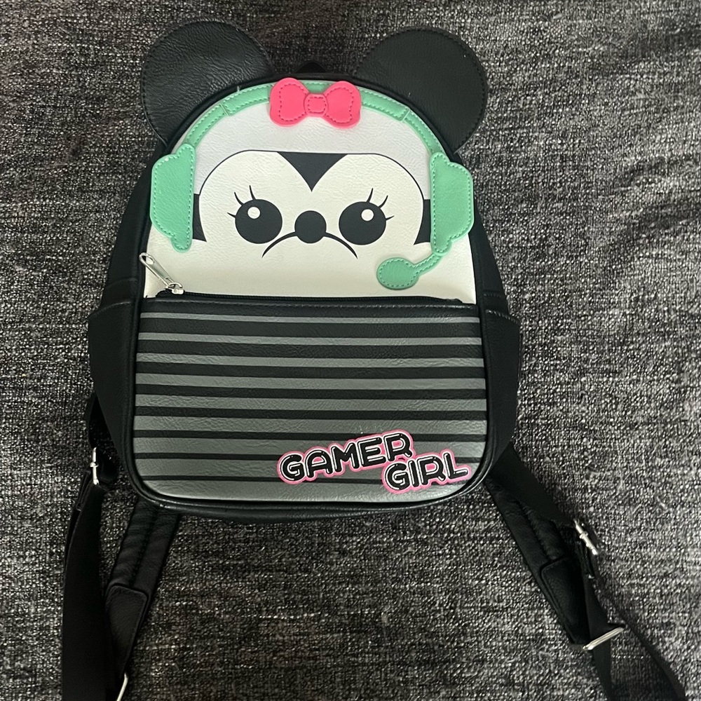 Disney mini Backpack with Gamer Girl Text